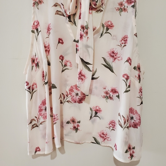 BNWOT Forever21 floral tie blouse top small - Picture 3 of 7